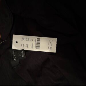 J. Crew Elegant Black Blouse off the shoulder